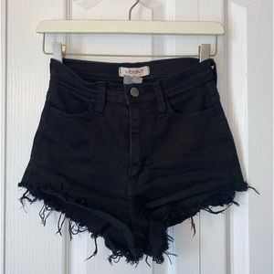 Black High Waist Shorts